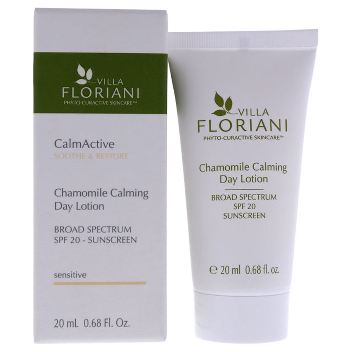 Villa Floriani Calming Day Lotion SPF 20 - Chamomile by Villa Floriani for Women - 068 oz Lotion