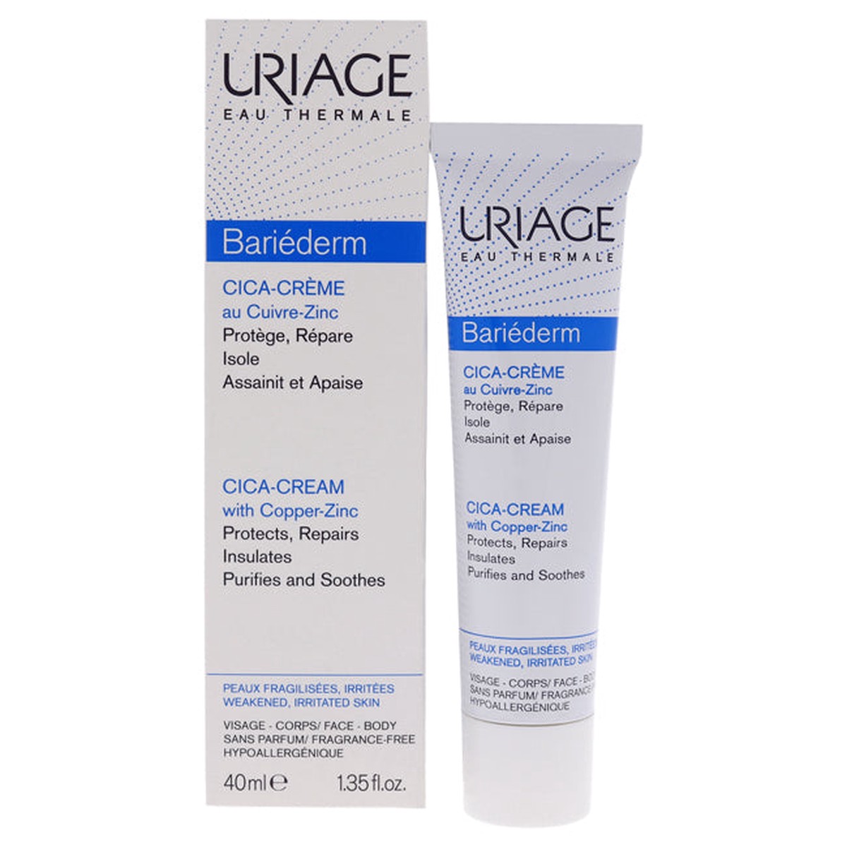 Uriage Bariederm Cica-Creme by Uriage for Unisex - 135 oz Cream