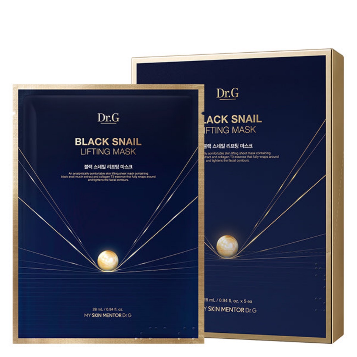 DRG Black Snail Lifting Mask 28ml 5ea