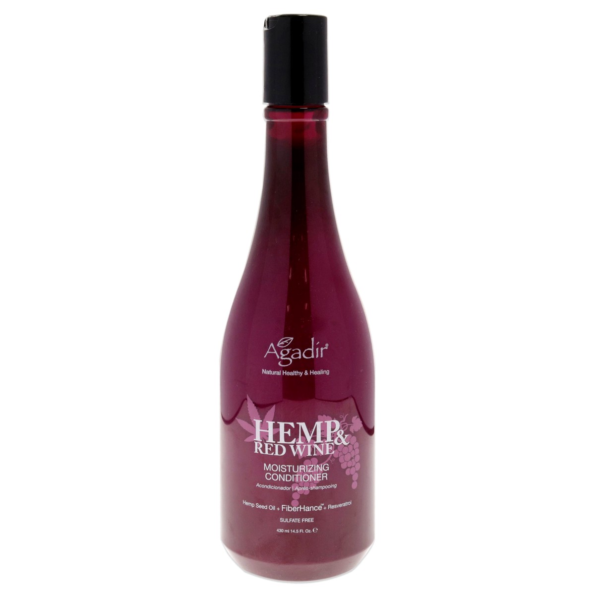 Agadir Argan Oil Hemp and Red Wine Moisturizing Conditioner by Agadir for Unisex - 145 oz Conditioner