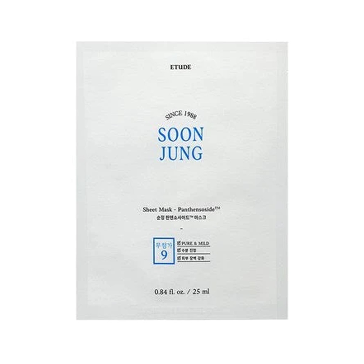 ETUDE Soonjung Sheet Mask - Panthensoside 25ml10ea