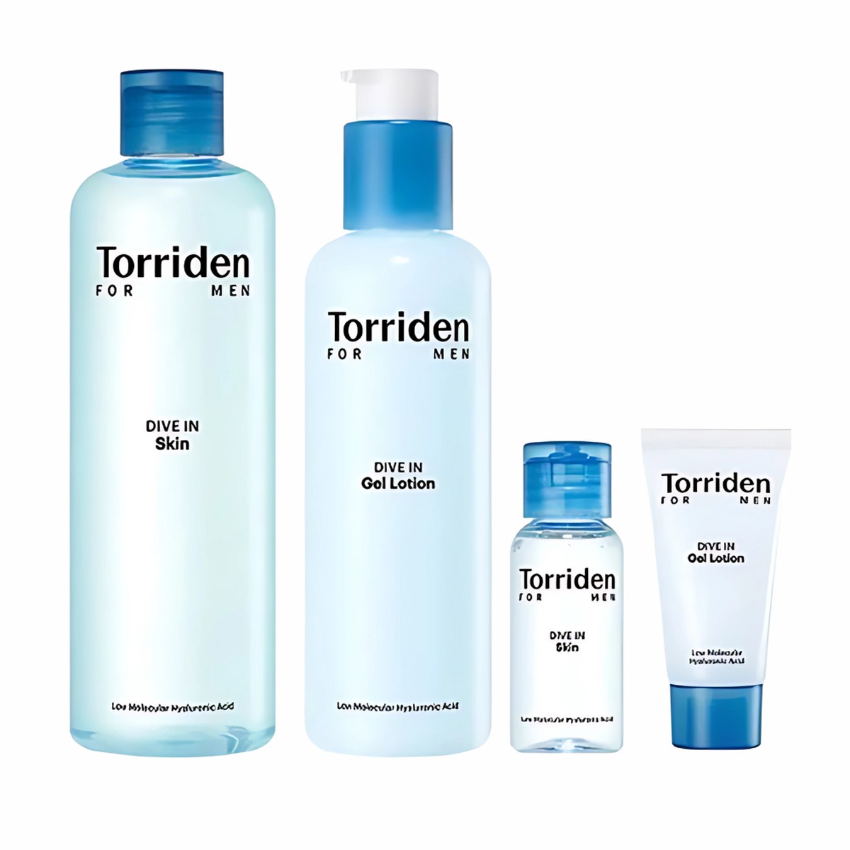 Torriden Dive In For Men Low Molecular Hyaluronic Acid SkinGel Lotion Set (Skin 30mlGel Lotion 20ml)