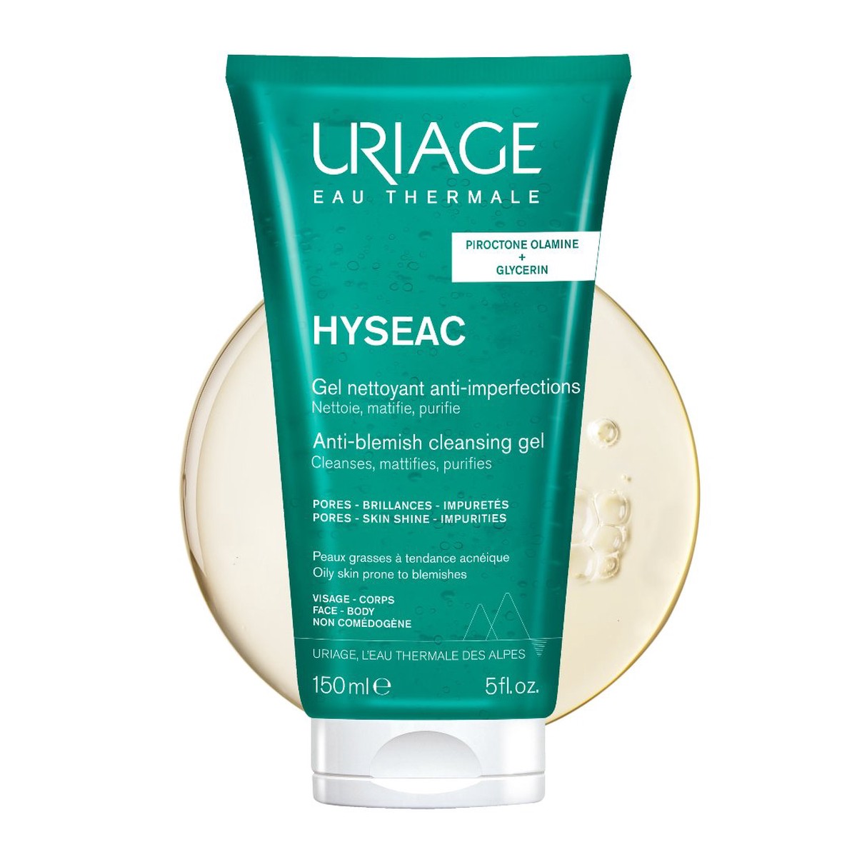 Uriage Hysac Cleansing Gel Face Body 150ml