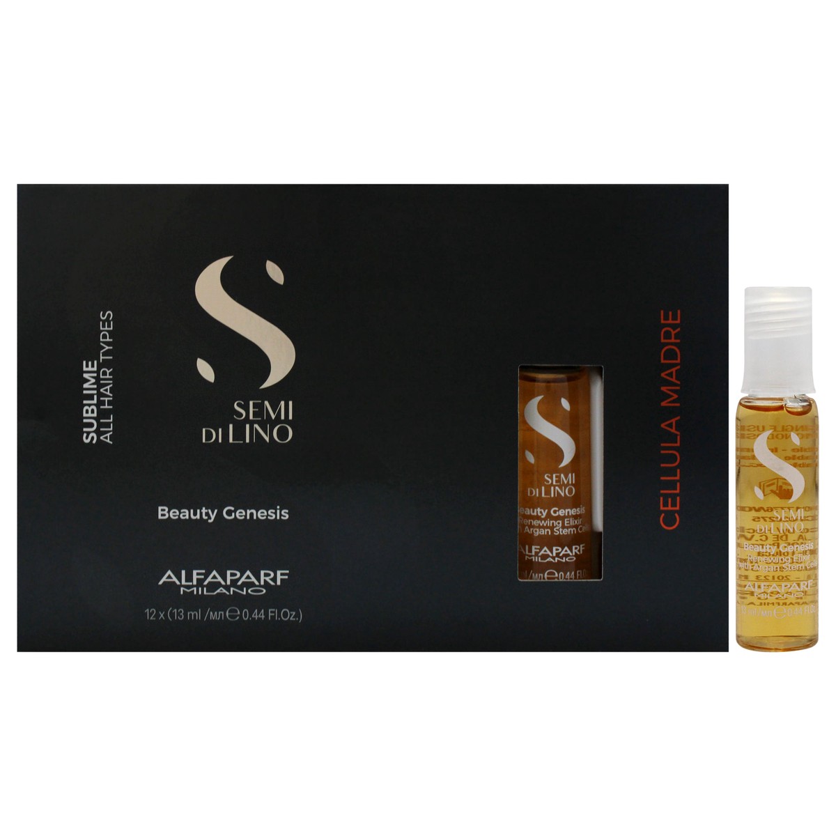 Alfaparf Milano Semi Di Lino Sublime Cellula Madre Beauty Genesis by Alfaparf Milano for Unisex - 12 x 044 oz Treatment