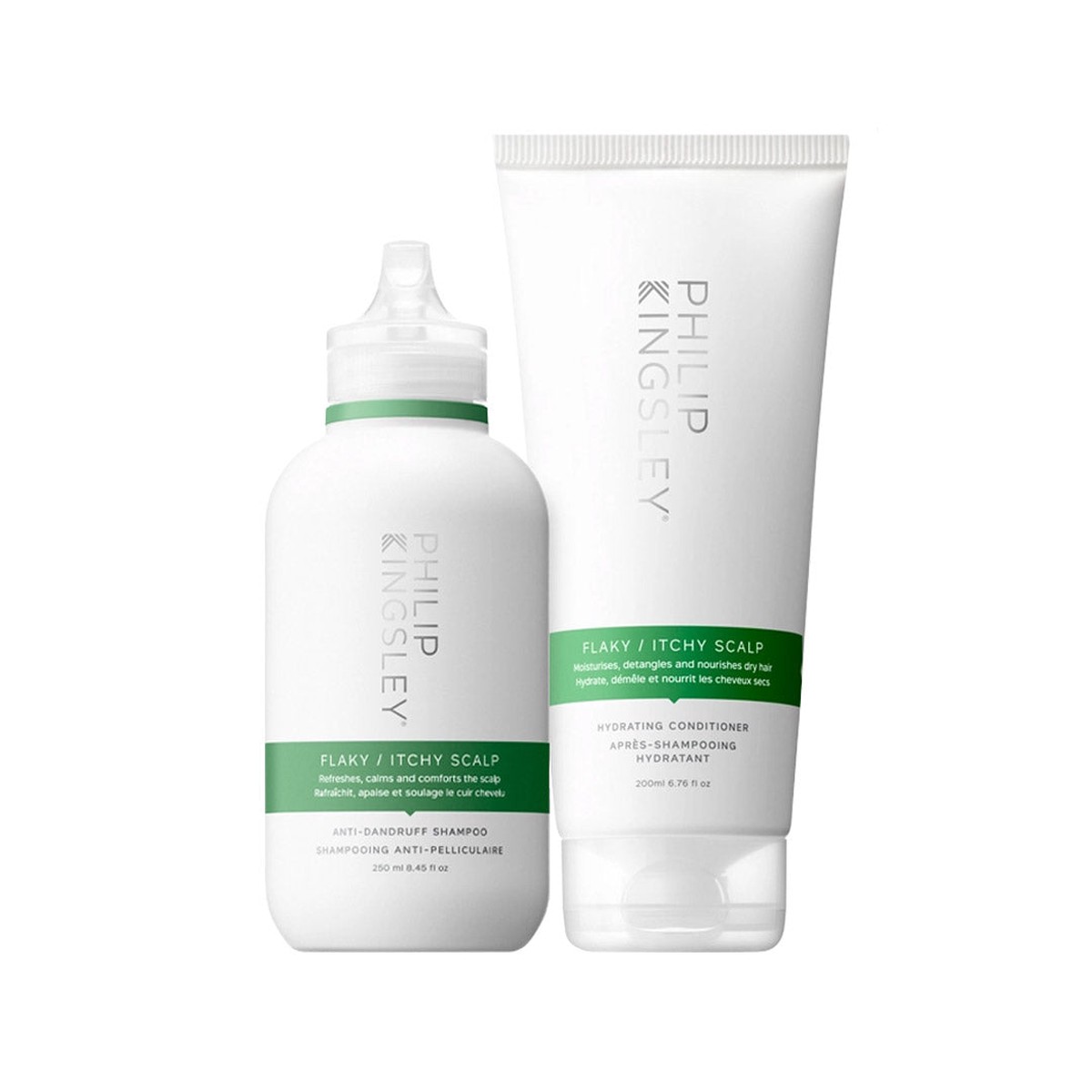 Philip Kingsley FlakyItchy Shampoo 250ml Conditioner 200ml Duo (worth 60)