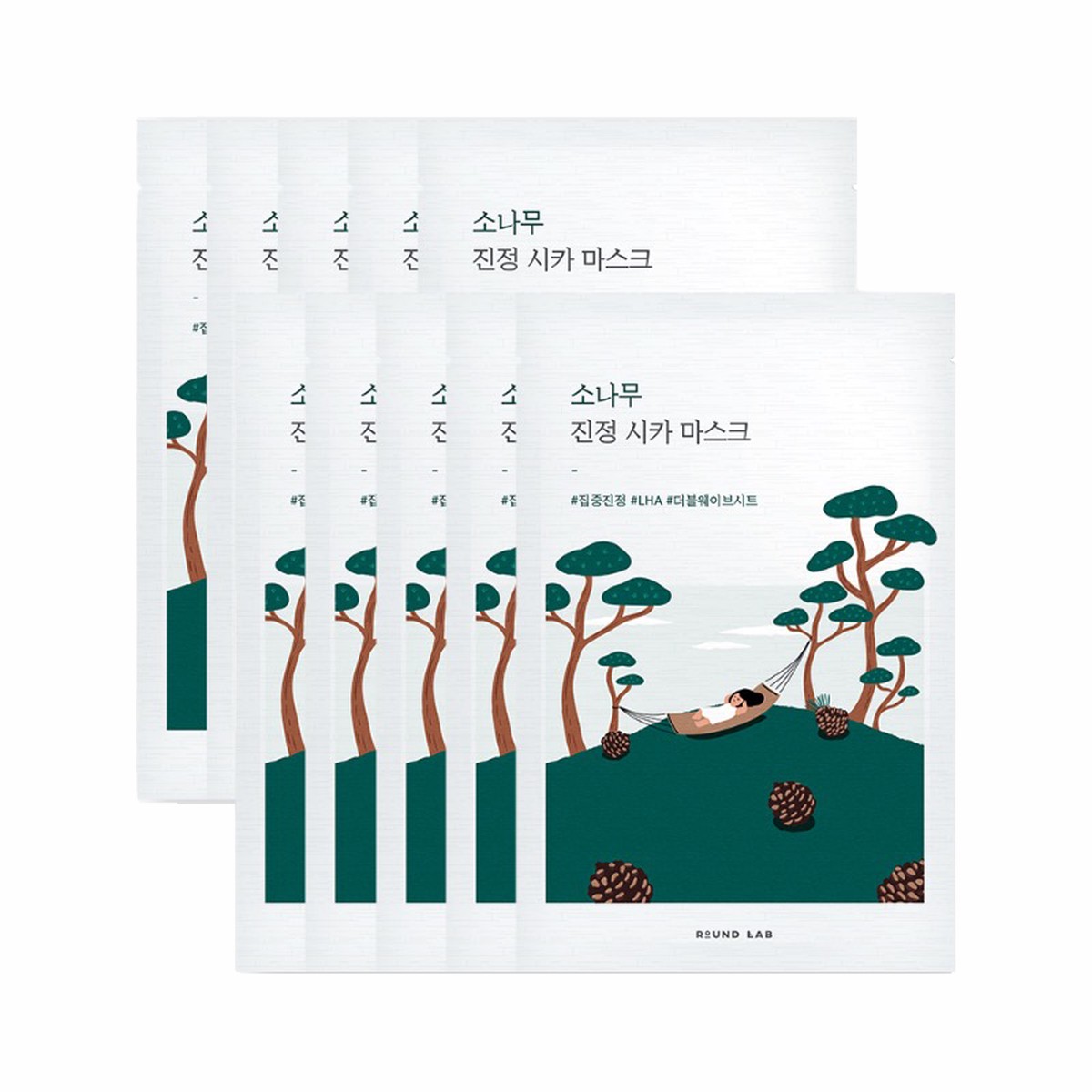 ROUND LAB Pine Calming Cica Mask Sheet 27ml x 10ea