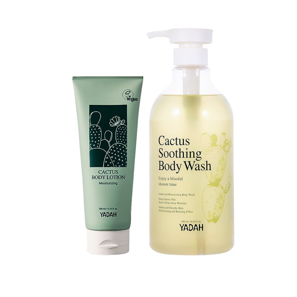 YADAH After Shower Moisture Care Set (Body Wash 900ml Body Lotion 200ml)