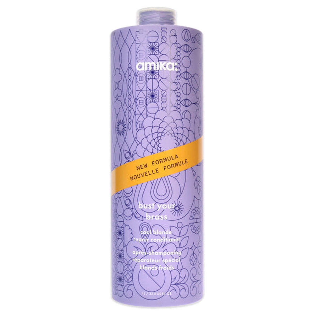 Amika Bust Your Brass Cool Blonde Conditioner by Amika for Unisex - 338 oz Conditioner