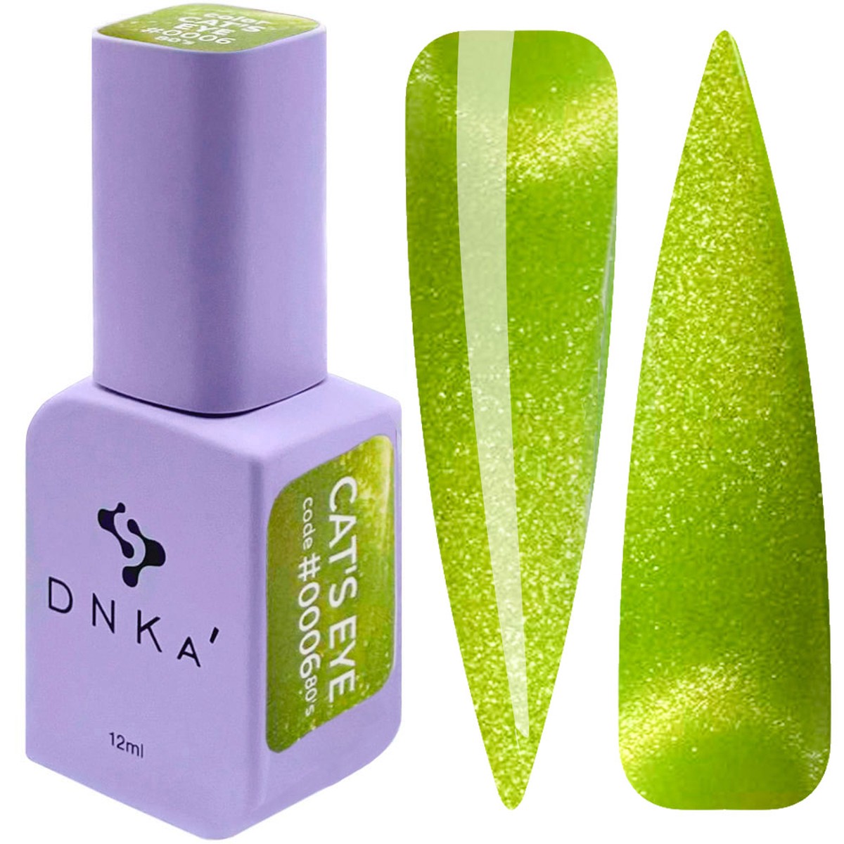 0006 Color Gel Polish DNKa 80s Cat Eye Collection