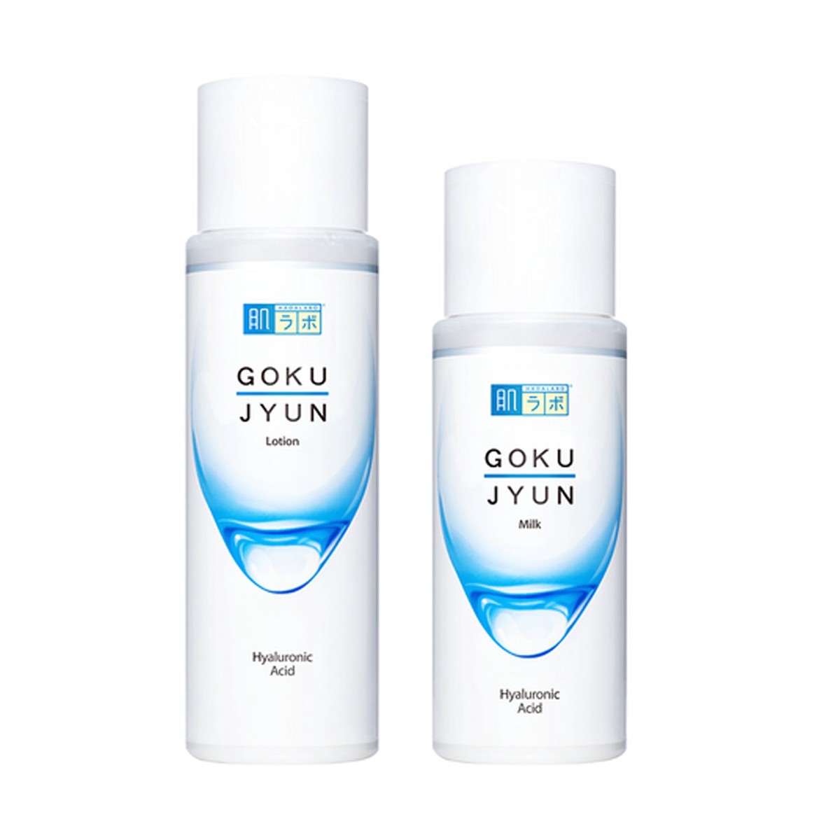 HADALABO Gokujyun 2P Set (Lotion 170mlMilk 140mlHair Band)