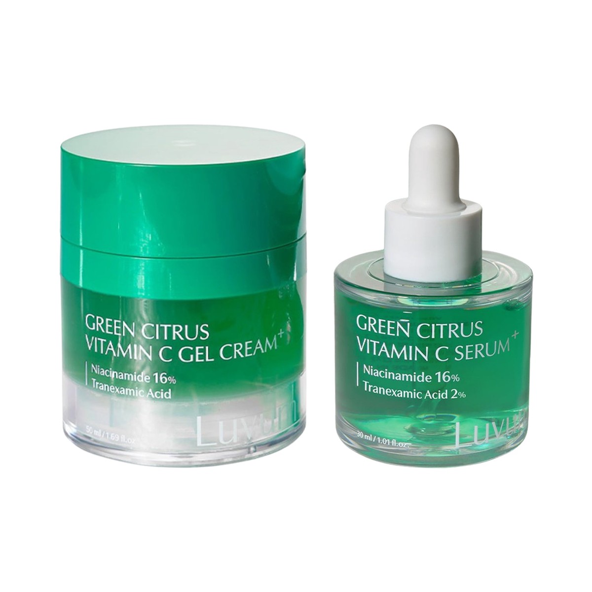 Luvum Green Citrus Vitamin C Gel Cream Plus 50ml Serum Plus 30ml