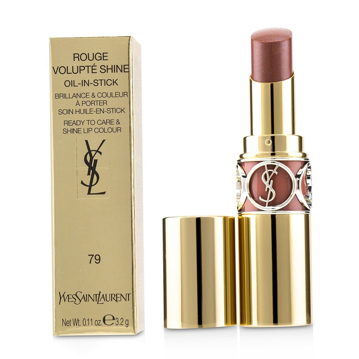 Yves Saint Laurent Rouge Volupte Shine - 79 Corail Plume 32g011oz