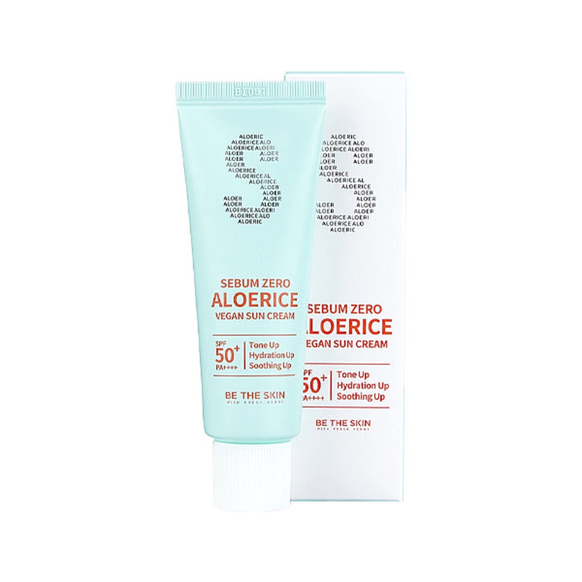 BE THE SKIN Sebum Zero Aloerice Vegan Sun Cream SPF50 PA 50ml