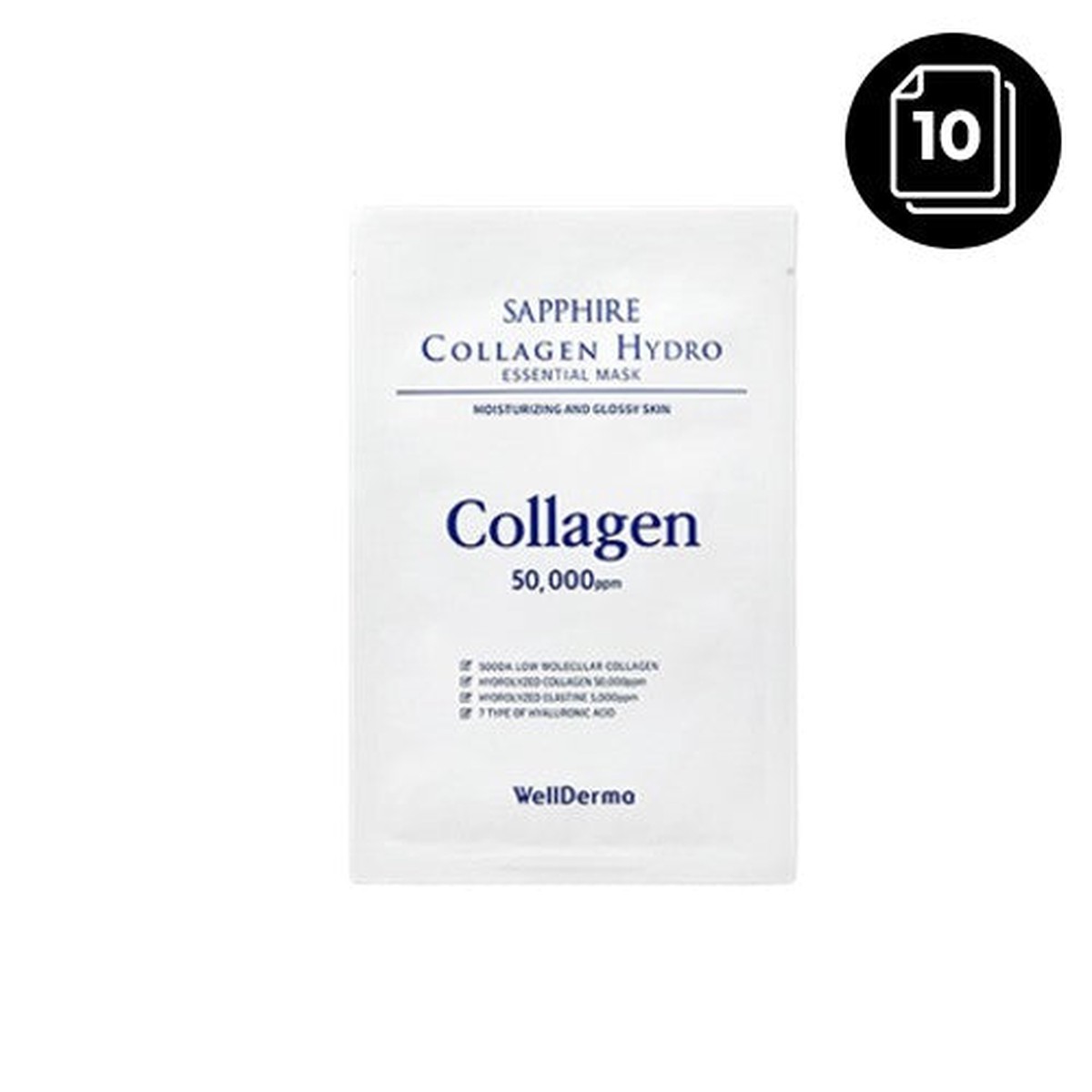 WellDerma Spphire Collagen Hydro Essential Mask 30ml10ea