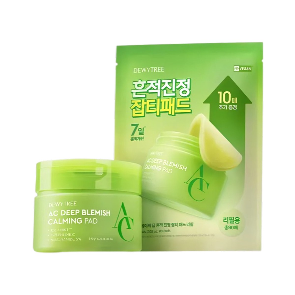 Dewytree AC Deep Blemish Calming Pad 80 Sheets 90 Sheets Refill