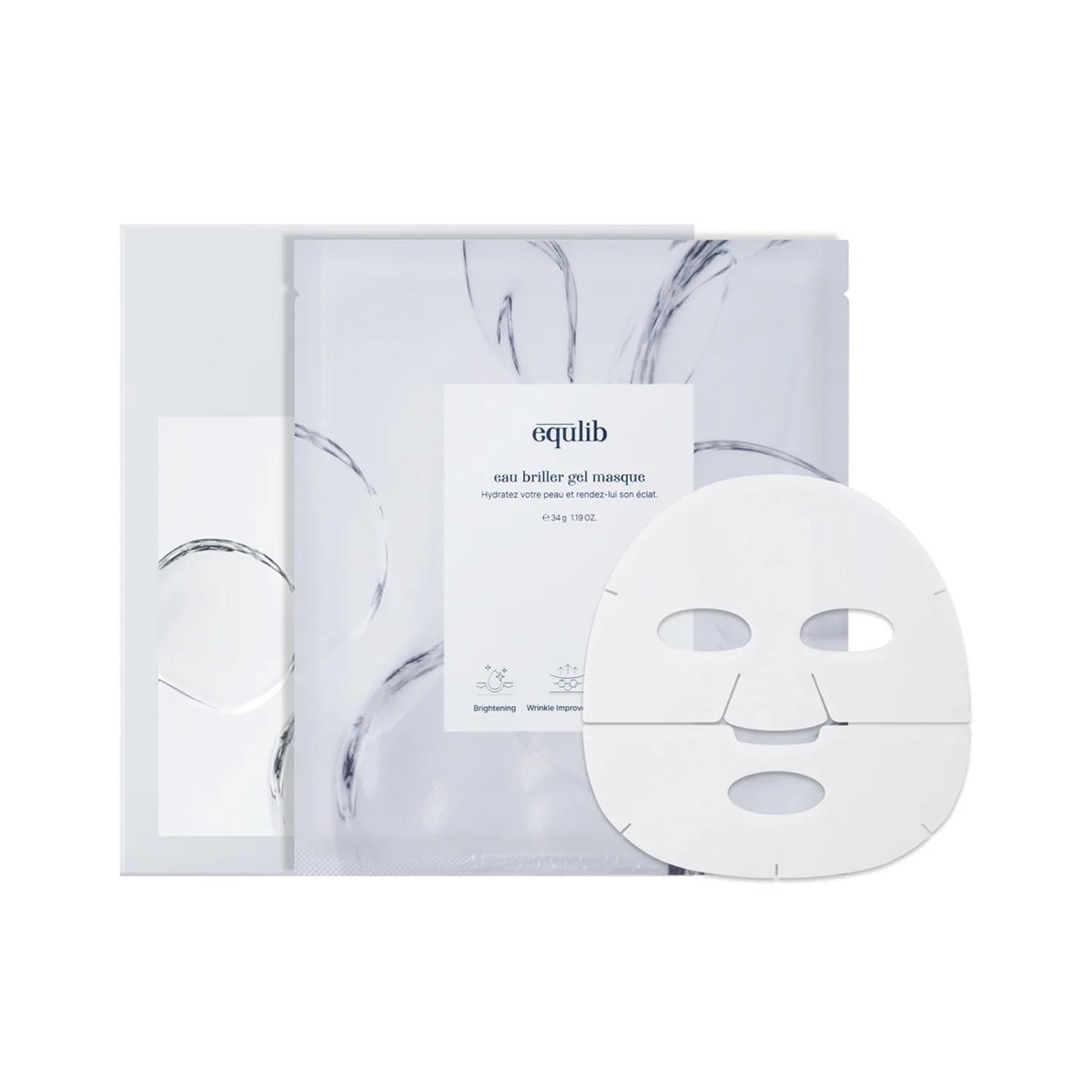 equlib Eau Briller Gel Mask 1 Box (34g 4 sheets)