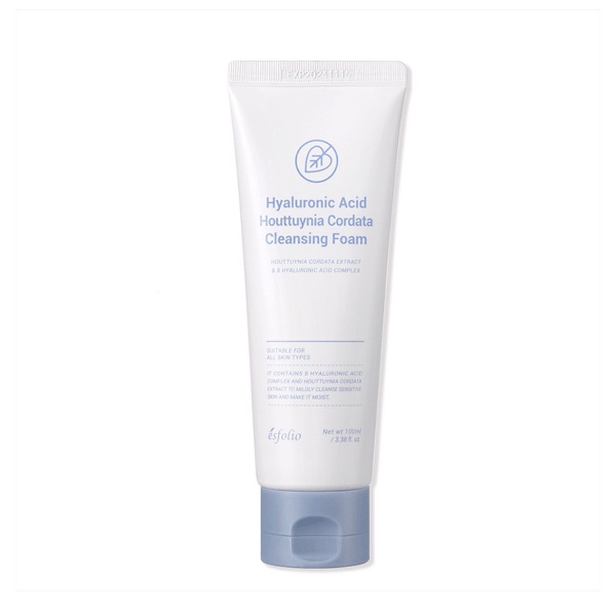 esfolio Hyaluronic Acid Houttuynia Cordata Cleansing Foam 100ml