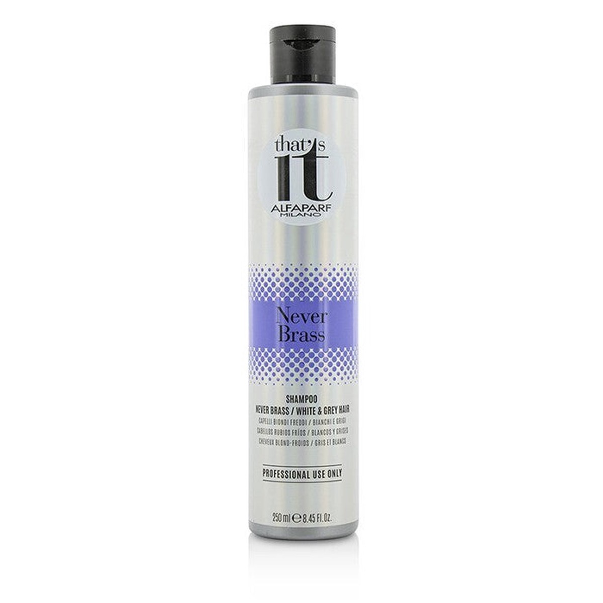 AlfaParf Thats It Never Brass Shampoo (For Cool Blondes White Grey Hair) 250ml845oz