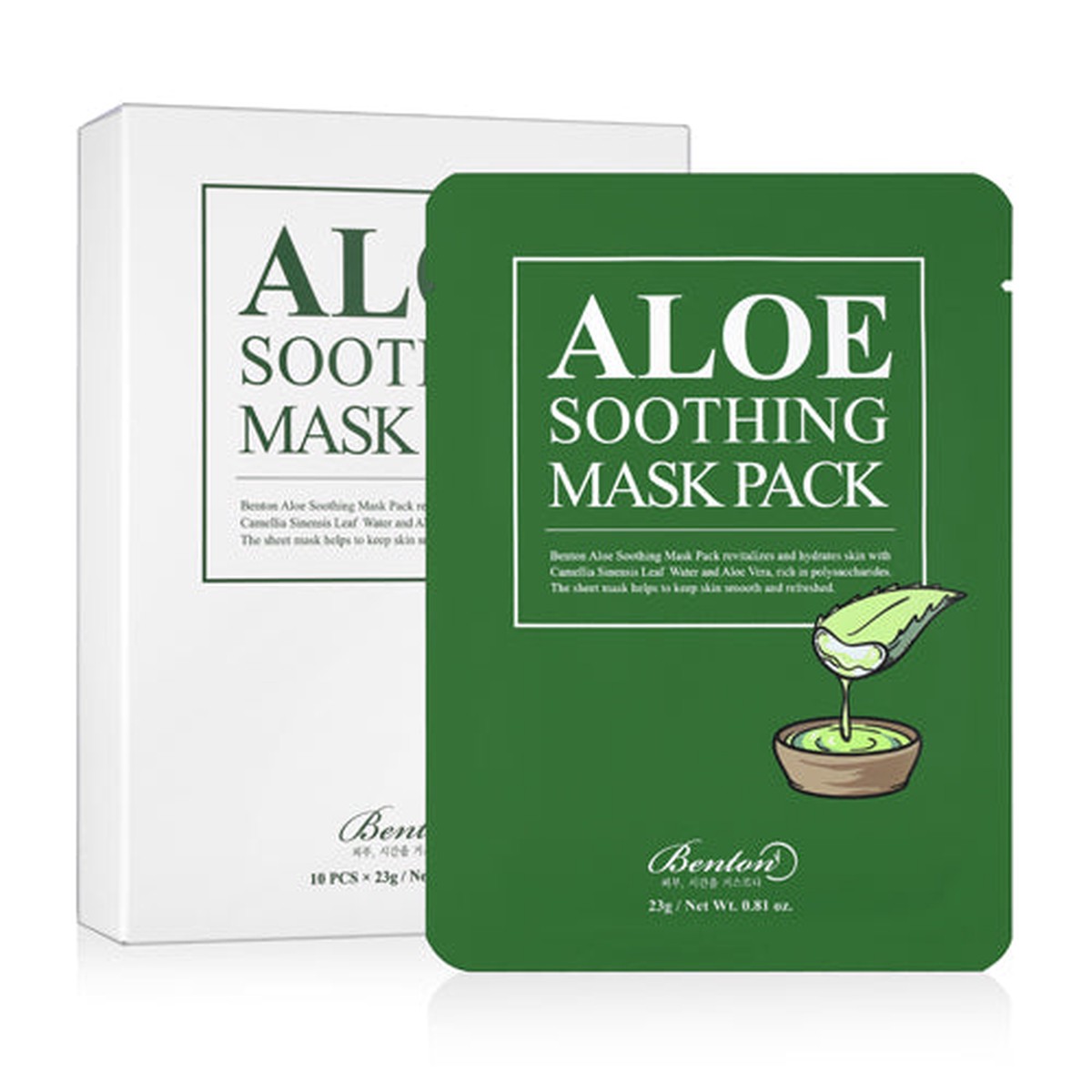 Benton Renewal Aloe Soothing Mask Pack (10ea)