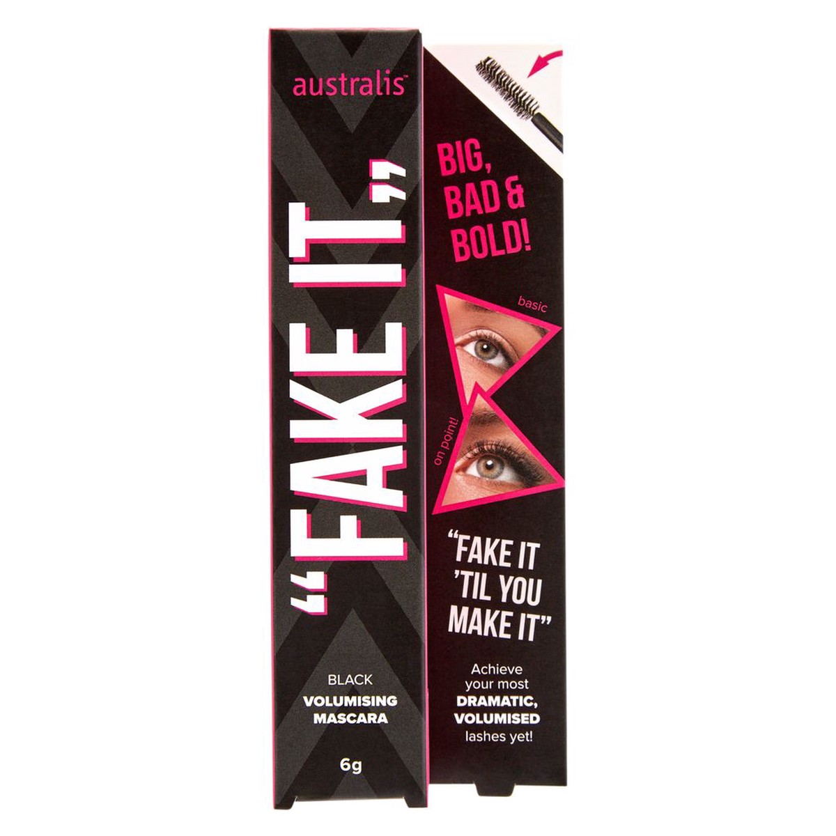 Australis Fake It Volumising Mascara 6g - Black