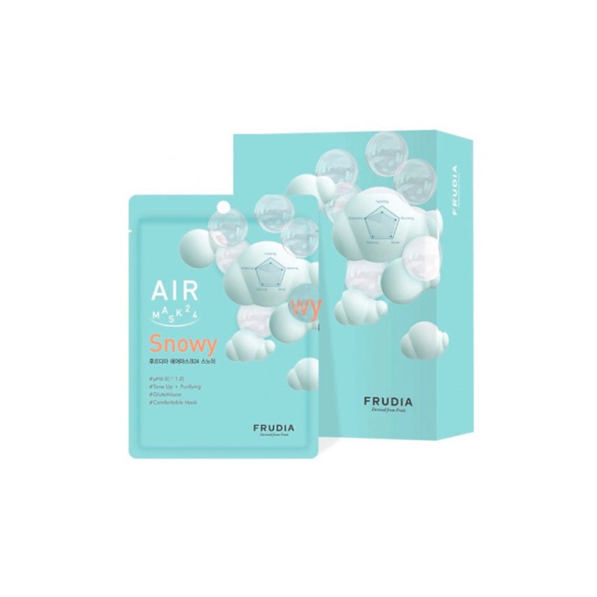 FRUDIA Air Mask 24 - Snowy 25ml 10ea