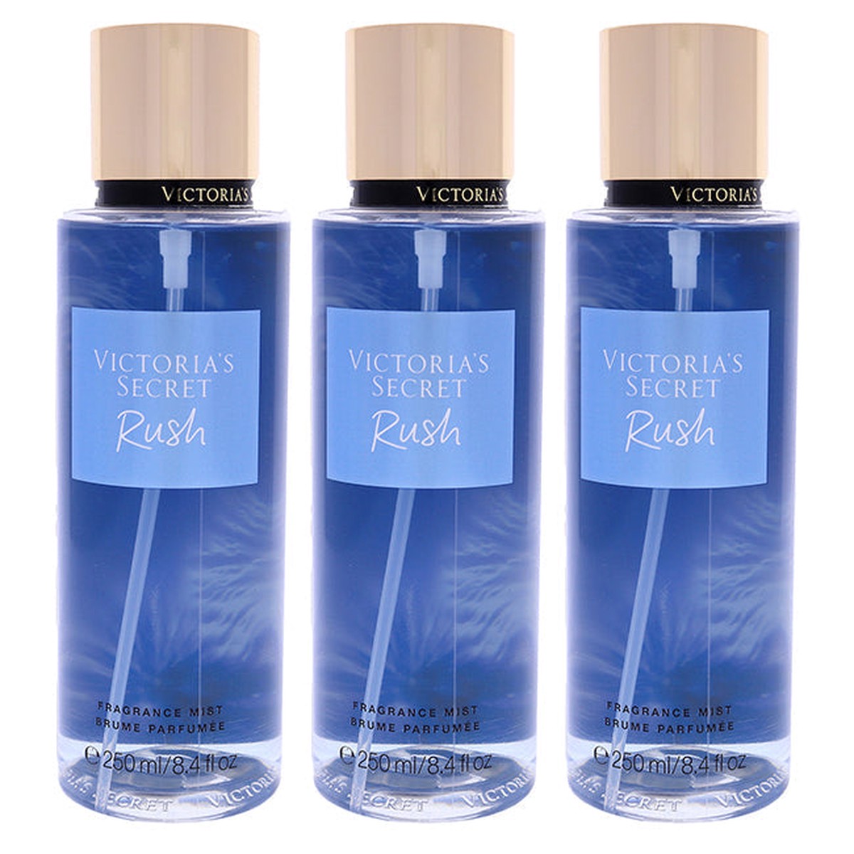 Victorias Secret Rush Fragrance Mist by Victorias Secret for Women - 84 oz Fragrance Mist - Pack of 3