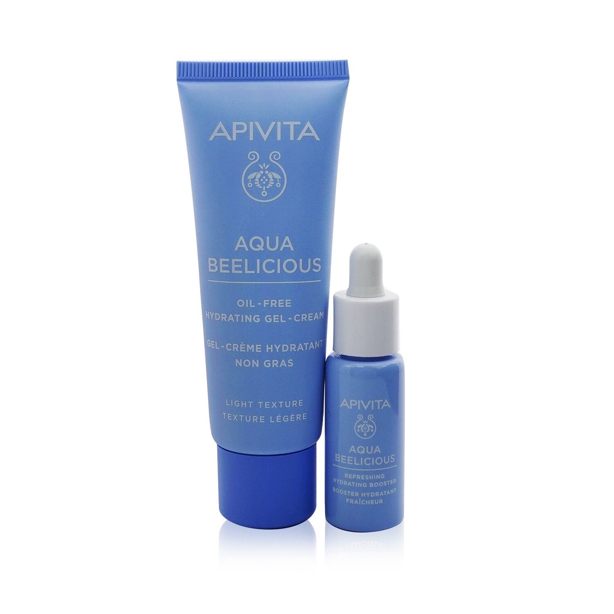 Apivita Hydrating Bouquet (Aqua Beelicious- Light Texture) Gift Set Hydrating Gel-Cream 40ml Hydrating Booster 10ml Pouch 2pcs1pouch