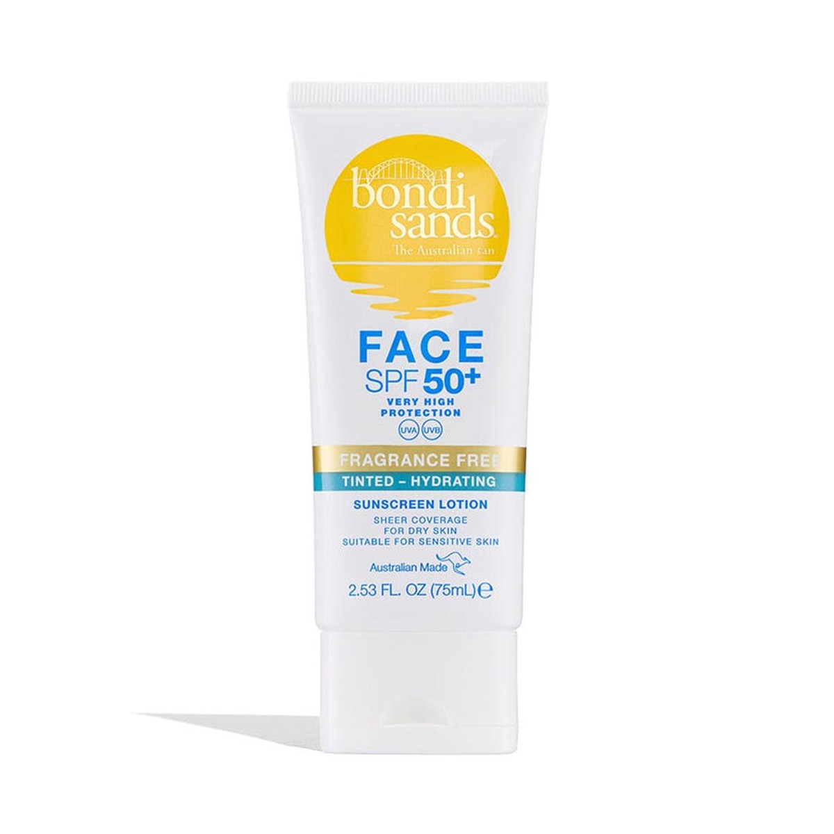 Bondi Sands SPF 50 Fragrance Free Hydrating Tinted Face Lotion 75ml