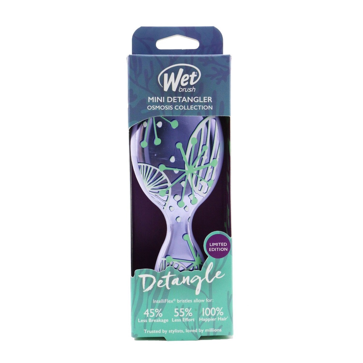 Wet Brush Mini Detangler Osmosis Collection - Sparkling Sea Life (Limited Edition) 1pc