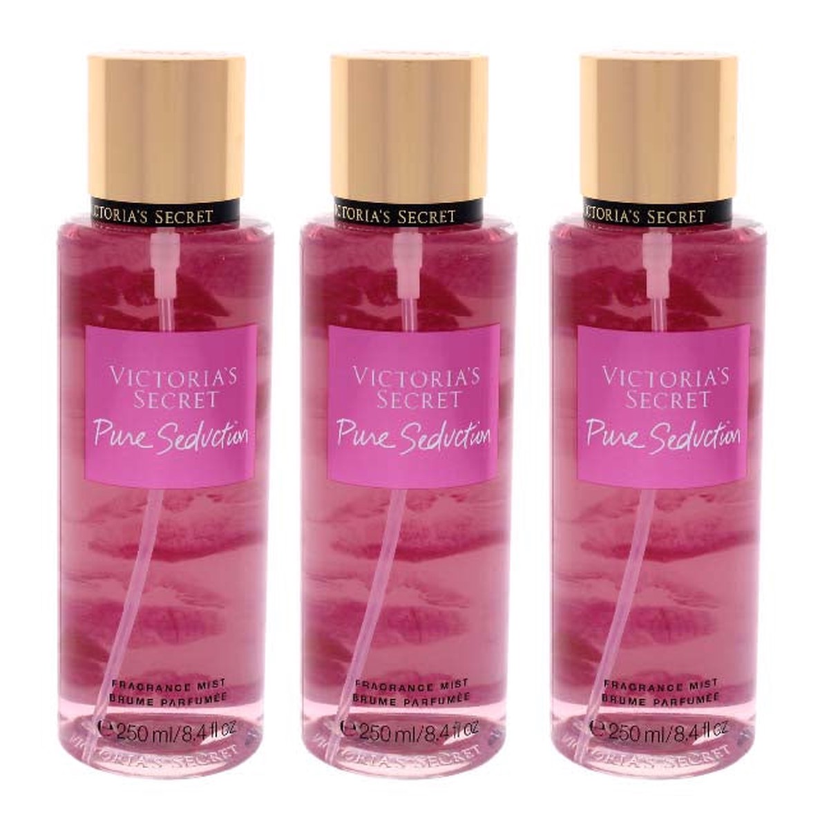 Victorias Secret Pure Seduction by Victorias Secret for Women - 84 oz Fragrance Mist - Pack of 3