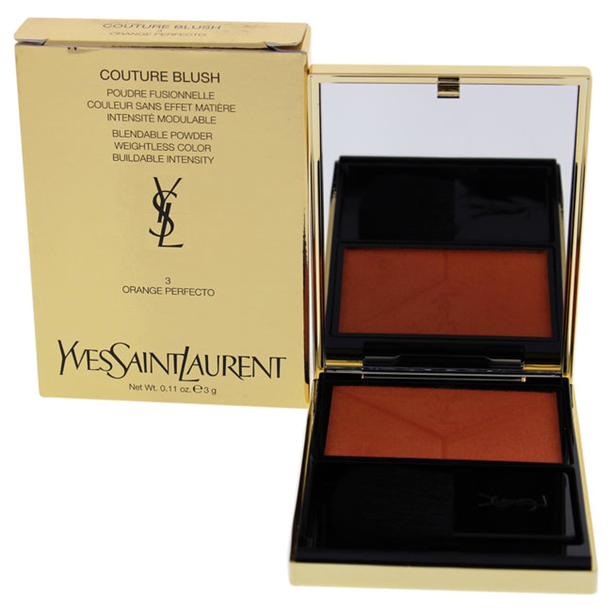 Yves Saint Laurent Couture Blush - 3 Orange Perfecto by Yves Saint Laurent for Women - 011 oz Blush