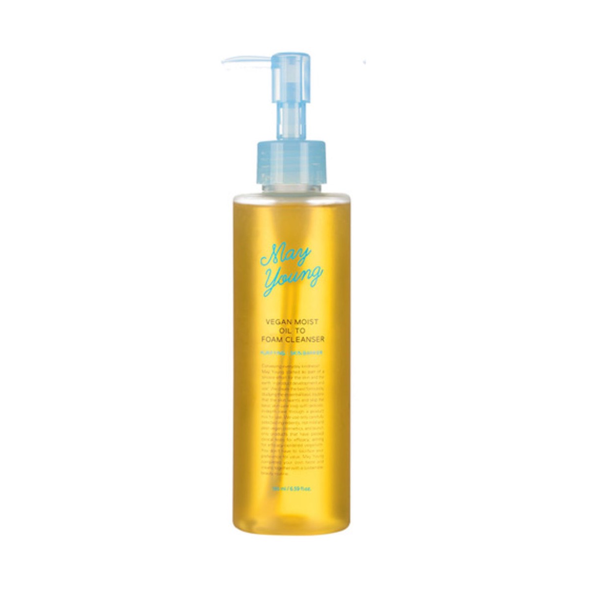 May Young Vegan Moist Oil To Foam Cleanser 195ml