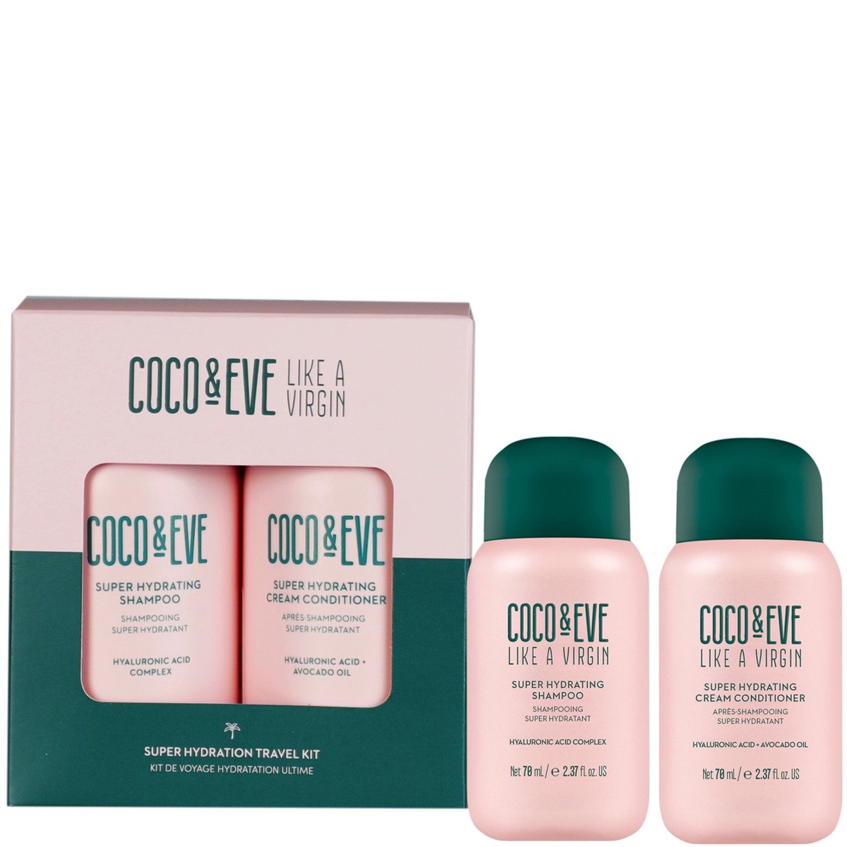 Coco Eve Like A Virgin Shampoo Conditioner Travel Set
