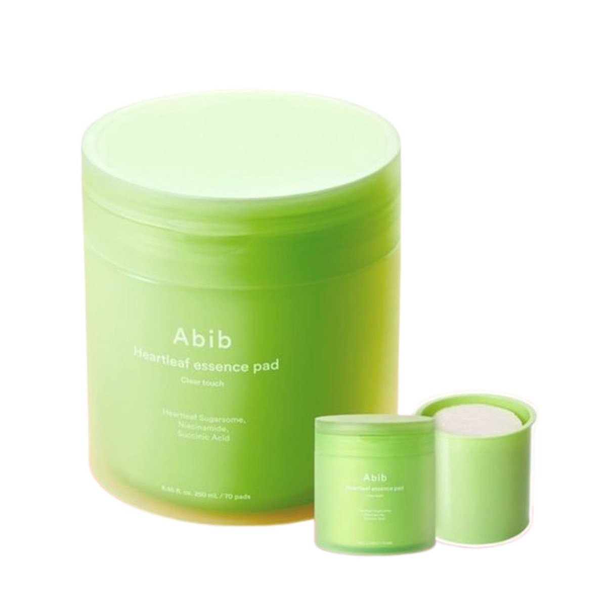 Abib Heartleaf Essence Pad Clear Touch 70 Sheets Set (70 Sheets Refill)