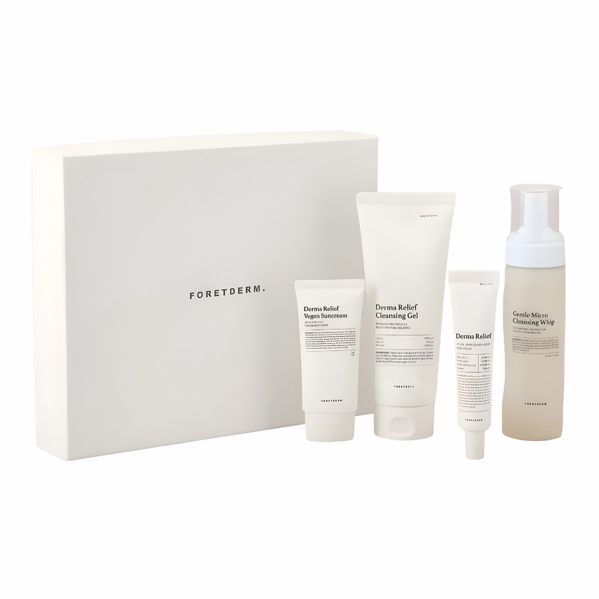 FORETDERM Derma Relief Low-Irritation Line 4-Piece Gift Set