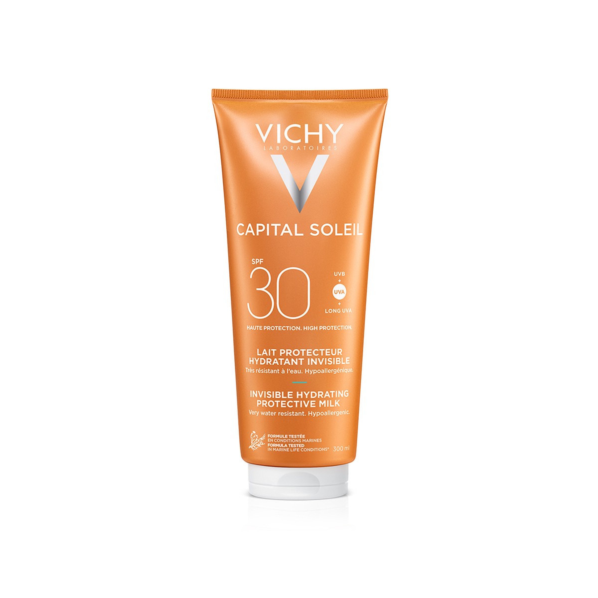 Vichy Capital Soleil Hydrating Fresh Sun Protection Milk SPF30 for Face Body 300ml