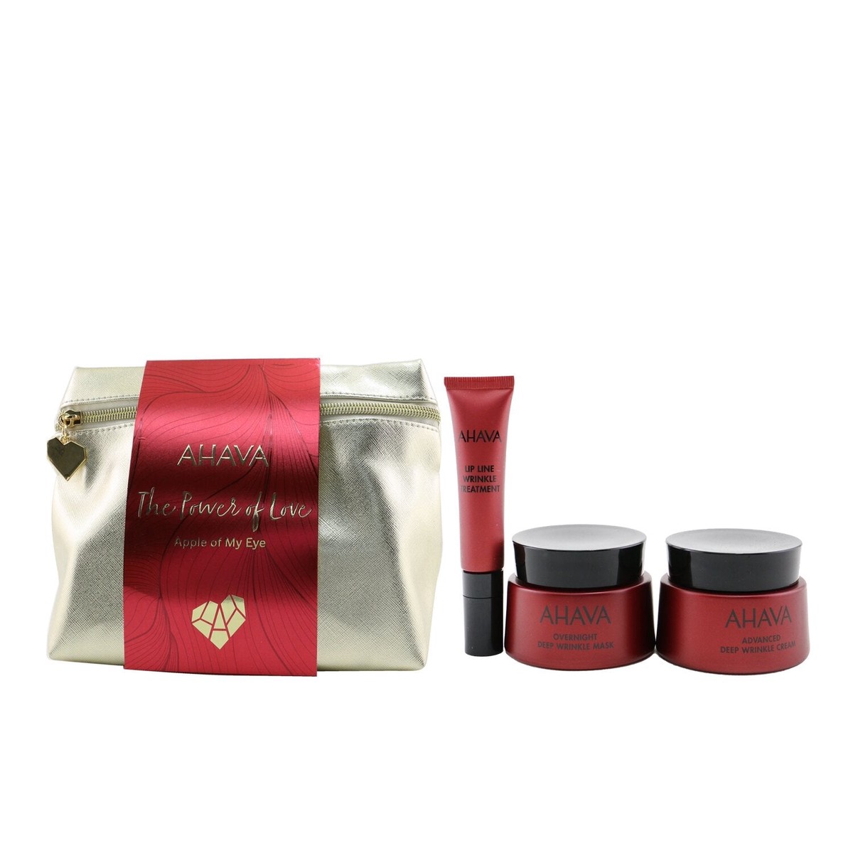 Ahava The Power of Love Apple Of My Eye Set Deep Wrinkle Cream 50ml Deep Wrinkle Mask 50ml Lip Wrinkle Treatment 15ml Bag 3pcs1bag