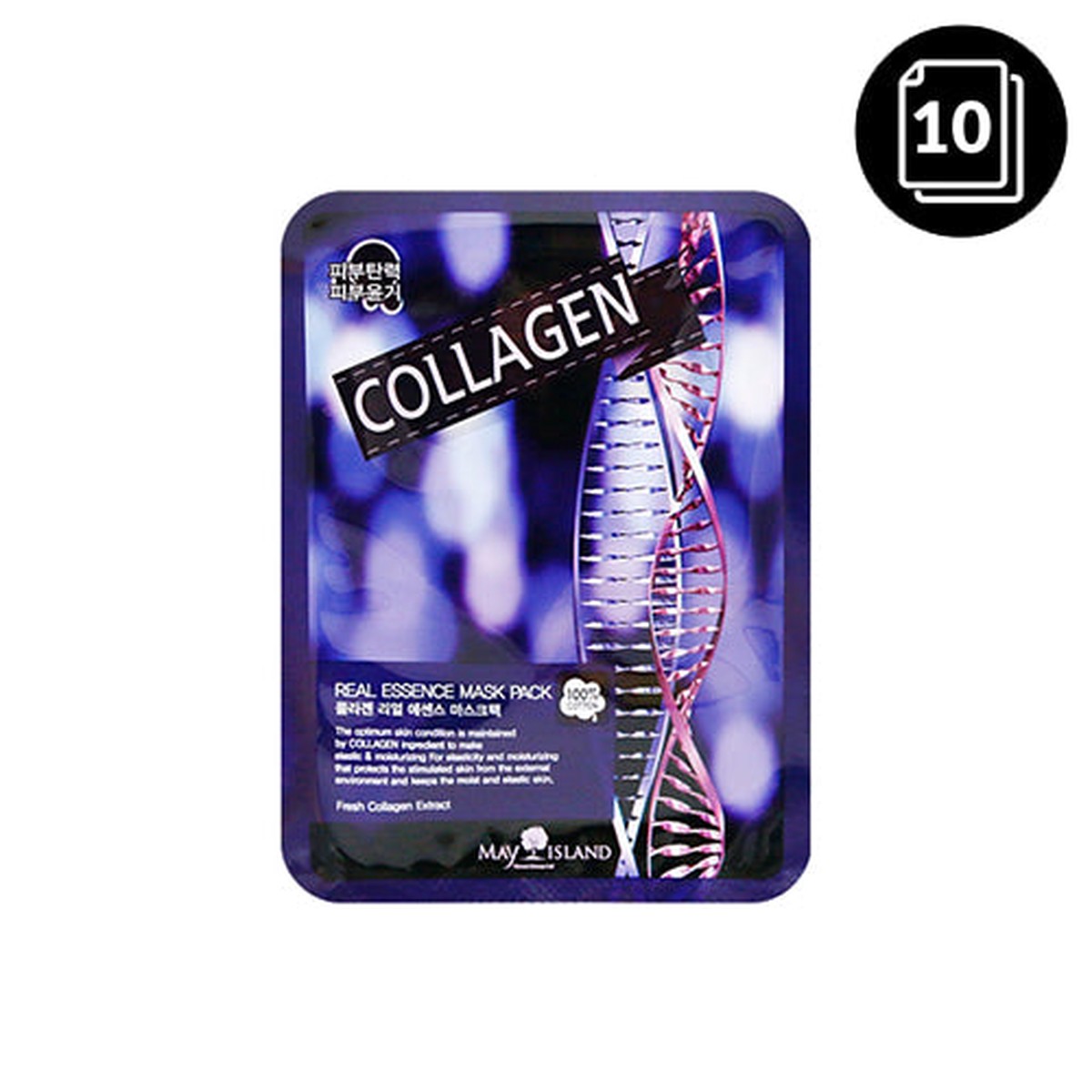 MAY ISLAND Collagen Real Essence Mask Pack 10ea