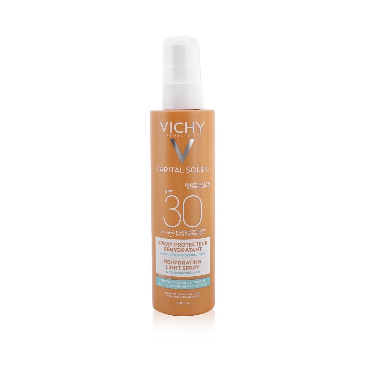 Vichy Capital Soleil Beach Protect Rehydrating Light Spray SPF 30 (Water Resistant - Face Body) 200ml67oz