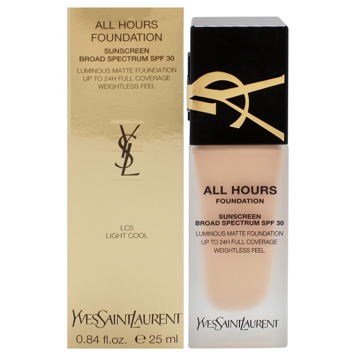 Yves Saint Laurent All Hours Foundation SPF 30 - LC5 Light Cool by Yves Saint Laurent for Women - 084 oz Foundation