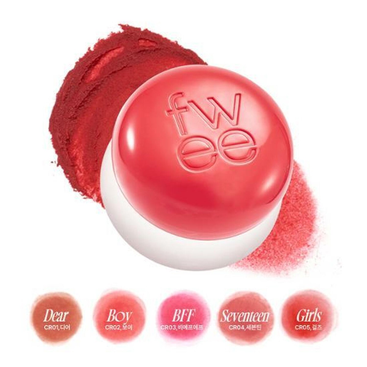 Fwee Lip Cheek Blurry Pudding Pot 5g (30 Colors)