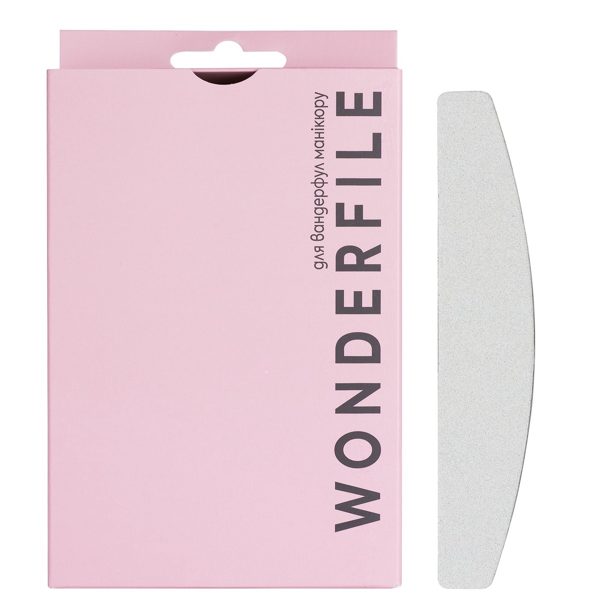 Wonderfile Crescent changeable files with a foam base White 162x24mm 150 gr 50 pcs WFF162180