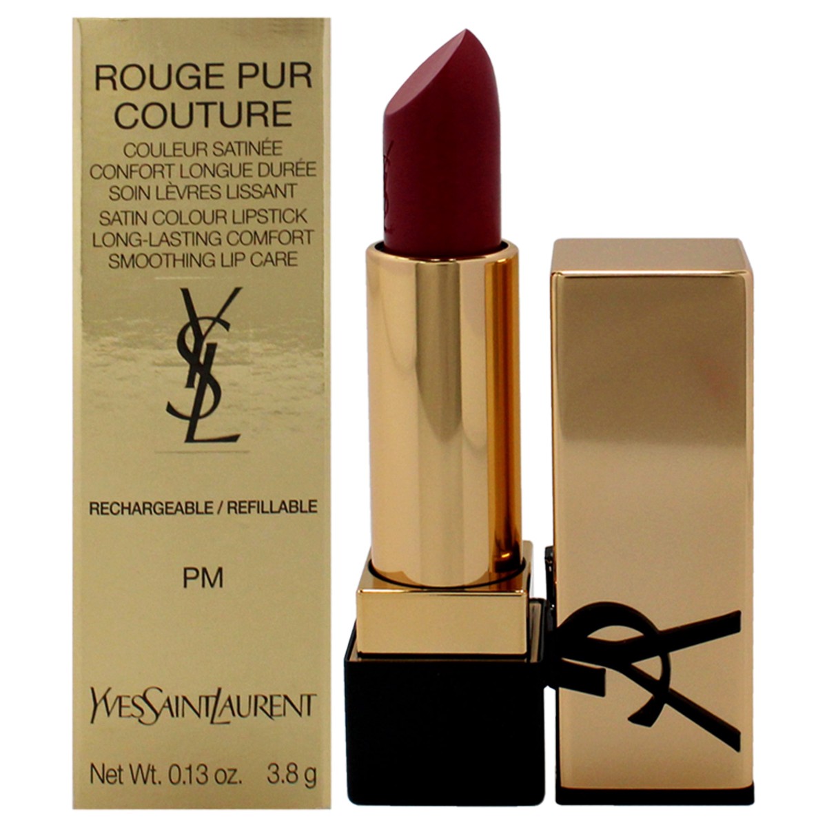 Yves Saint Laurent Rouge Pur Couture Satin Lipstick - PM Pink Muse by Yves Saint Laurent for Women - 013 oz Lipstick