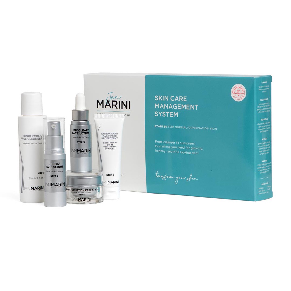 Jan Marini - 5-Step Skin Care Management System Normal Combination Kit Travel Size