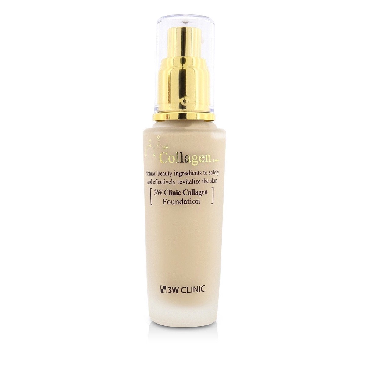3W Clinic Collagen Foundation - 21 (Transparent Beige) (Exp Date 062022) 50ml167oz