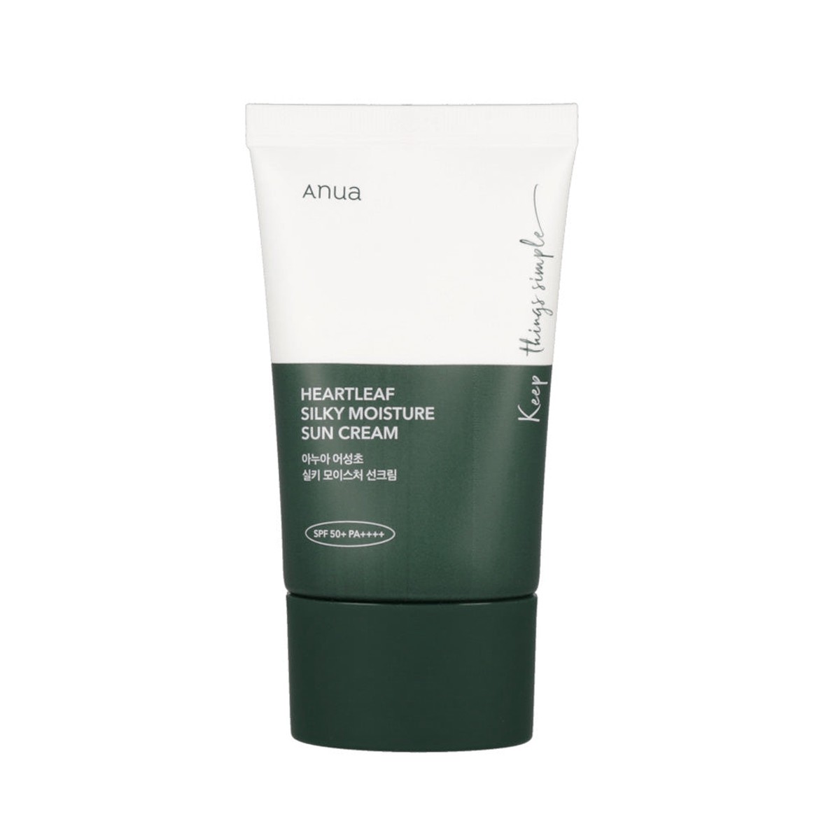 Anua Heartleaf Silky Moisture Sunscreen SPF50 PA 50ml