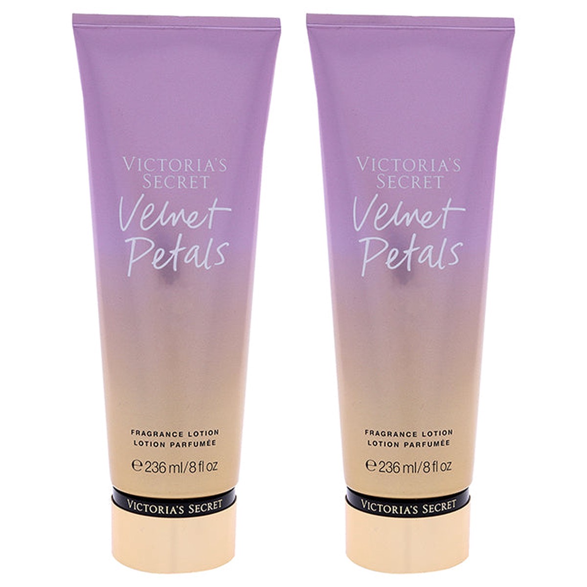 Victorias Secret Velvet Petals Fragrance Lotion by Victorias Secret for Women - 8 oz Body Lotion - Pack of 2