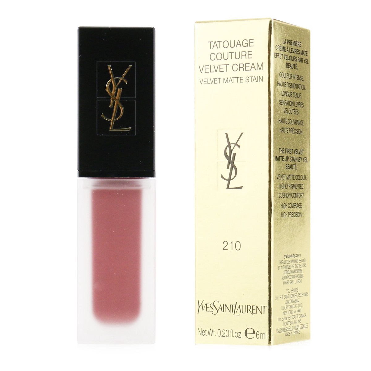 Yves Saint Laurent Tatouage Couture Velvet Cream Velvet Matte Stain - 204 Beige Underground (Box Slightly Damaged) 6ml02oz