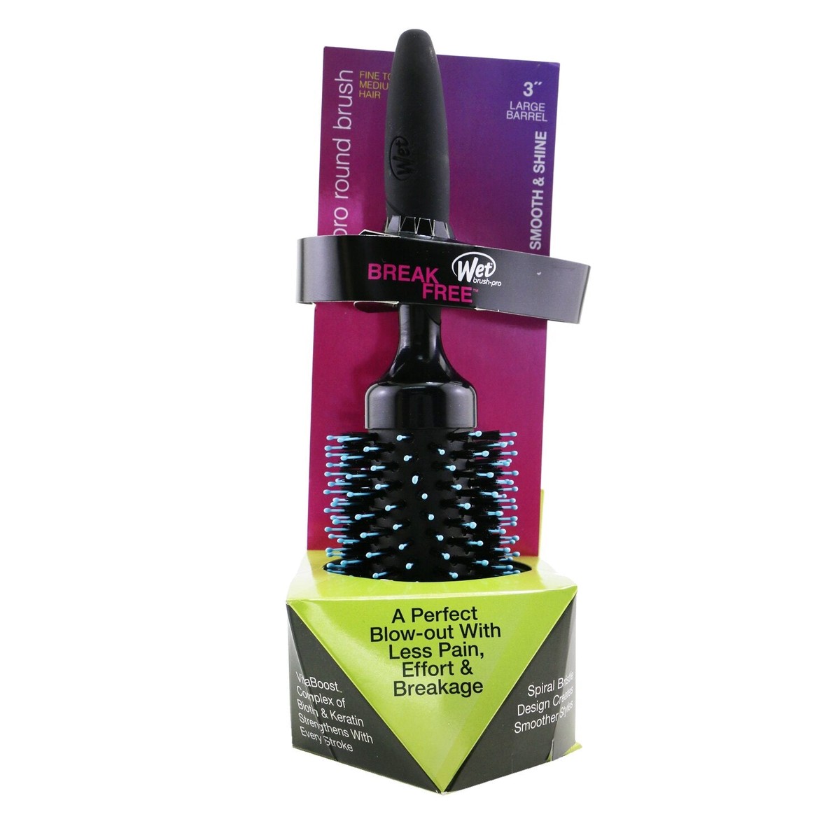 Wet Brush Pro Smooth Shine Round Brush - 3 Fine to Medium Hair 1pc