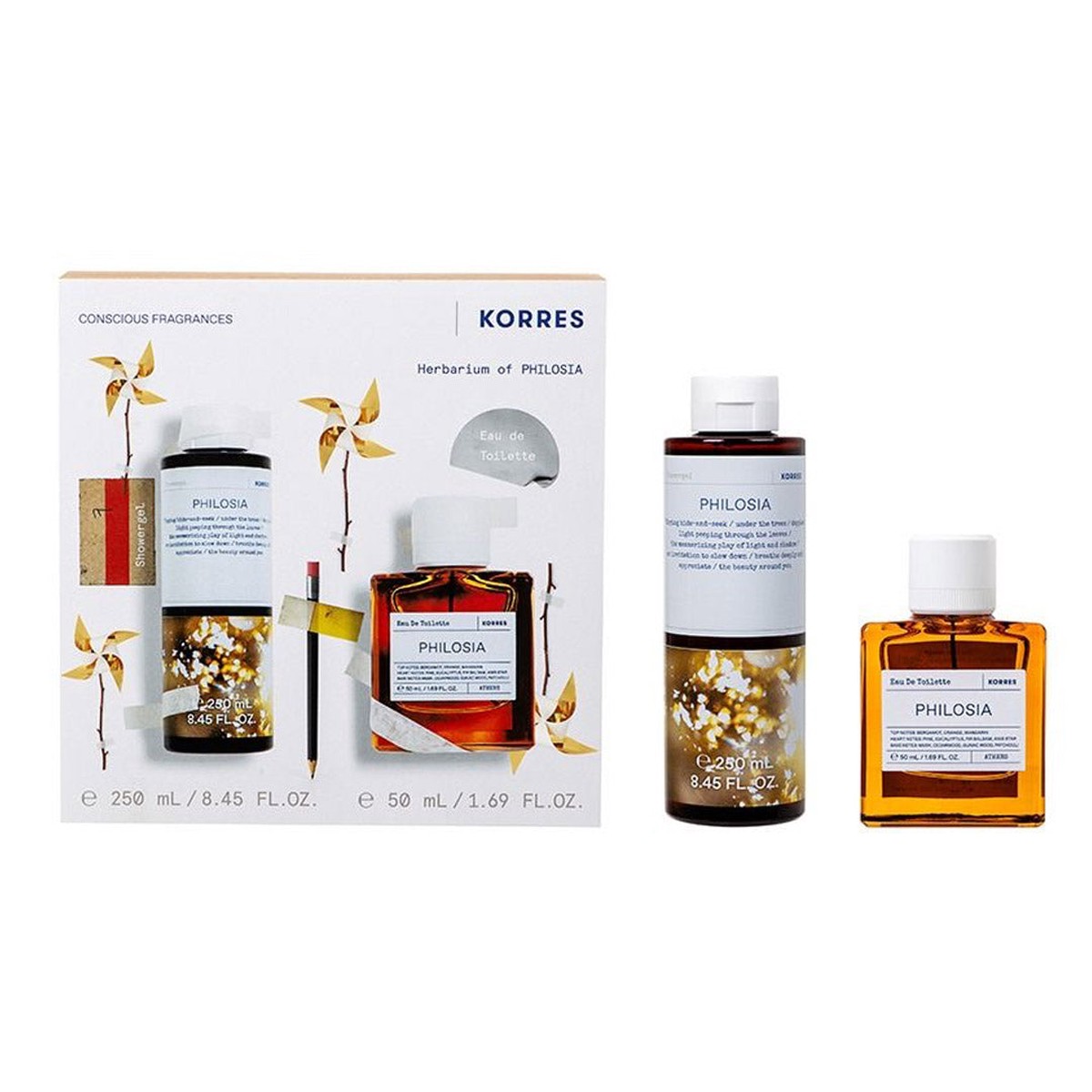 KORRES Philosia Eau De Toilette 50ml Showergel 250ml Gift Set